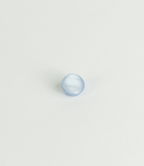 Dome Shank Button Size 16L x10 Sky Blue - Click Image to Close